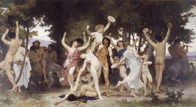 The Youth of Bacchus von William Adolphe Bouguereau als Kunstdruck auf Leinwand