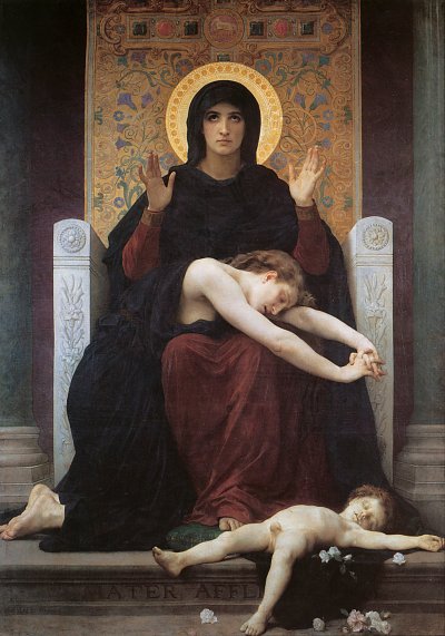 Virgin of Consolation von William Adolphe Bouguereau als Kunstdruck auf Leinwand