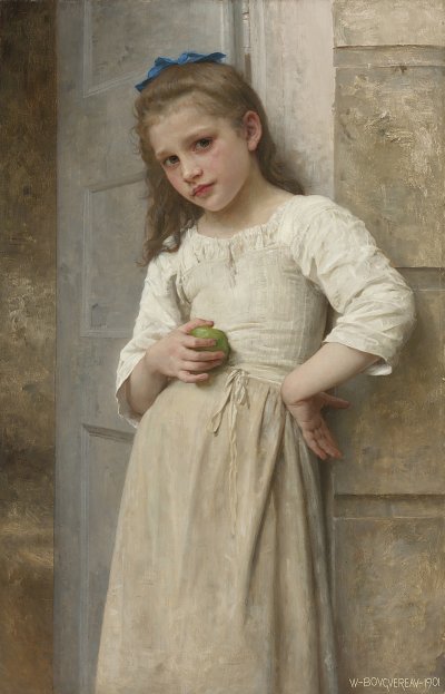 Yvonne sur le pas de la porte von William Adolphe Bouguereau als Kunstdruck auf Leinwand