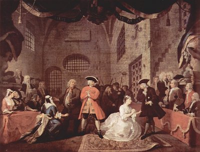 Bettleroper von William Hogarth als Kunstdruck auf Leinwand