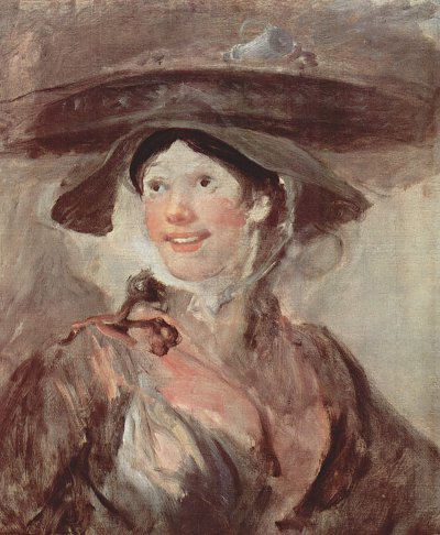 Das Krabenmaedchen von William Hogarth als Kunstdruck auf Leinwand