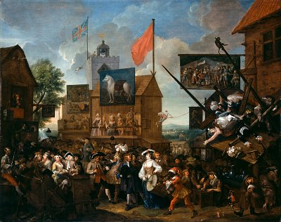 Southwark Fair von William Hogarth als Kunstdruck auf Leinwand