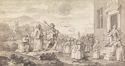 Study for the Foundlings von William Hogarth als Kunstdruck auf Leinwand