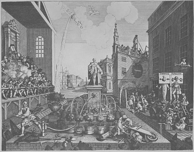 The Times plate 2 von William Hogarth als Kunstdruck auf Leinwand