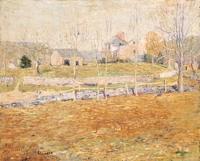 An Abandoned Farm von William Merritt Chase als Kunstdruck auf Leinwand
