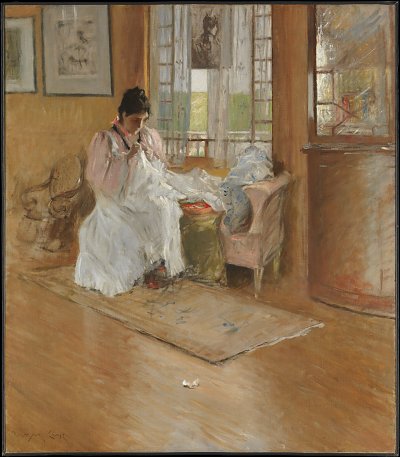 For the Little One von William Merritt Chase als Kunstdruck auf Leinwand