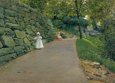 In the Park von William Merritt Chase als Kunstdruck auf Leinwand