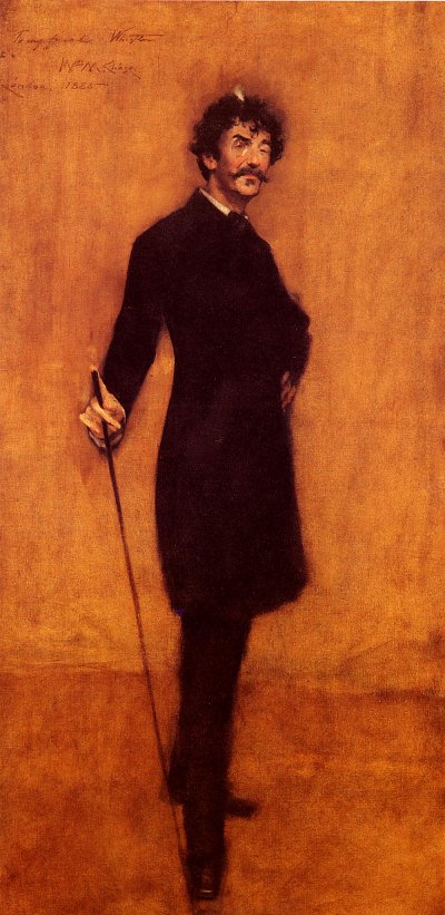 James Abbott McNeill Whistler von William Merritt Chase als Kunstdruck auf Leinwand