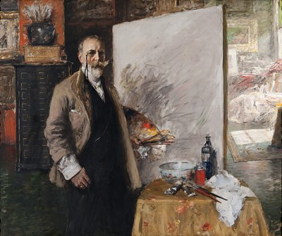 Self Portrait von William Merritt Chase als Kunstdruck auf Leinwand