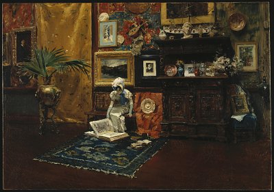 Studio Interior von William Merritt Chase als Kunstdruck auf Leinwand