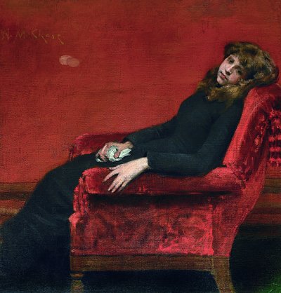 The Young Orphan von William Merritt Chase als Kunstdruck auf Leinwand