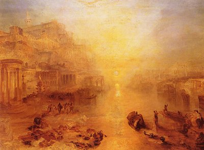 Altes Italien Der aus Rom verbannte Ovid von William Turner als Kunstdruck auf Leinwand