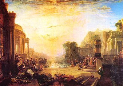 Der Niedergang des karthagischen Reiches von William Turner als Kunstdruck auf Leinwand
