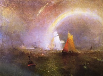 Die Wrackboje von William Turner als Kunstdruck auf Leinwand