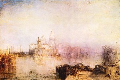 Dogana und Santa Maria della Salute in Venedig von William Turner als Kunstdruck auf Leinwand
