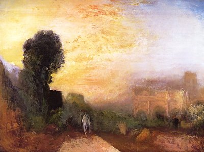 Konstantin Bogen Rom von William Turner als Kunstdruck auf Leinwand