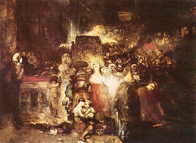 Pilatus waescht seine Haende von William Turner als Kunstdruck auf Leinwand