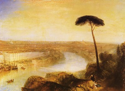 Rom vom Monte Aventino gesehen von William Turner als Kunstdruck auf Leinwand