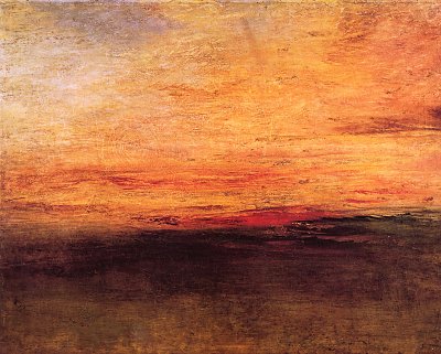 Sonnenuntergang von William Turner als Kunstdruck auf Leinwand