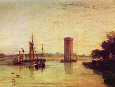 Tabley Cheshire der Sitz von Sir J F Leicester Bart Ein ruhiger Morgen von William Turner als Kunstdruck auf Leinwand