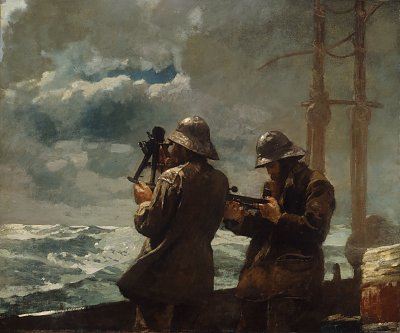 Eight Bells von Winslow Homer als Kunstdruck auf Leinwand