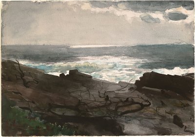 Sunshine and Shadow Prouts Neck von Winslow Homer als Kunstdruck auf Leinwand