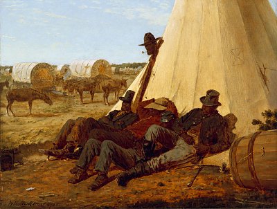 The Bright Side von Winslow Homer als Kunstdruck auf Leinwand