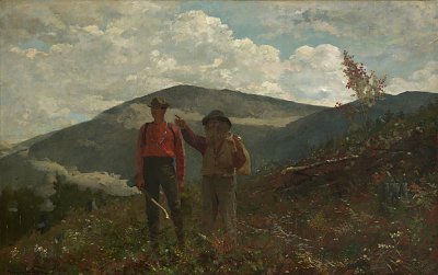 two guides von Winslow Homer als Kunstdruck auf Leinwand