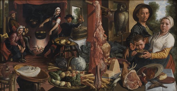 Kunstdruck Aertsen Pieter The Fat Kitchen An Allegory von einzelne als Leinwandbild