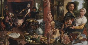 Aertsen Pieter The Fat Kitchen An Allegory Kunstdruck