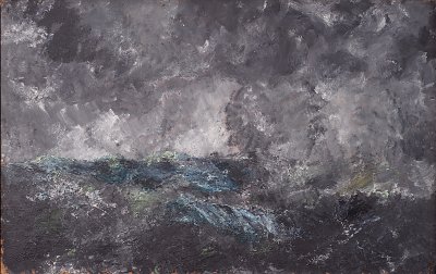 August Strindberg Storm in the Skerries The Flying Dutchman von Einzelne als Kunstdruck auf Leinwand