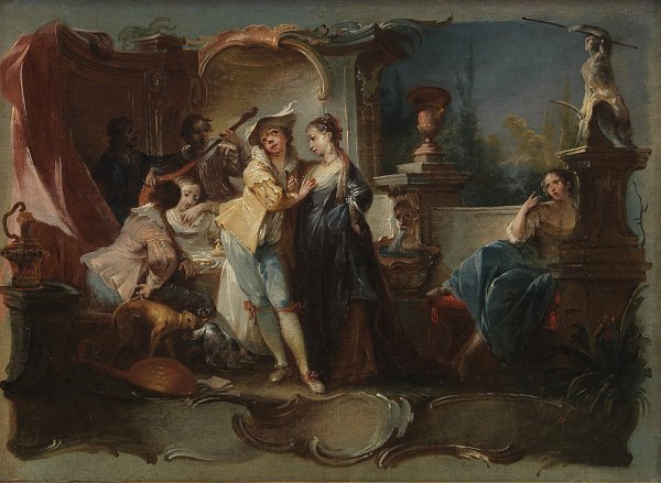 Kunstdruck Baumgartner Johann Wolfgang The Prodigal Son Living with Harlots von einzelne als Leinwandbild