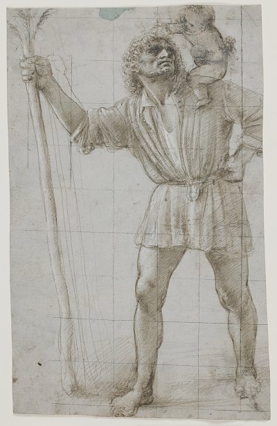 Bramante Donato St Christopher with the Infant Jesus von Einzelne als Kunstdruck auf Leinwand