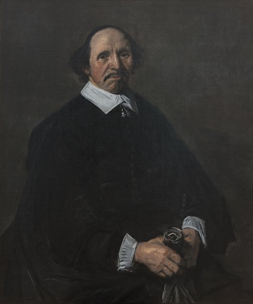 Kunstdruck Hals Frans Portrait of a Man von einzelne als Leinwandbild