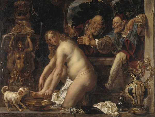 Kunstdruck Jacob Jordaens Susanna and the Elders von einzelne als Leinwandbild
