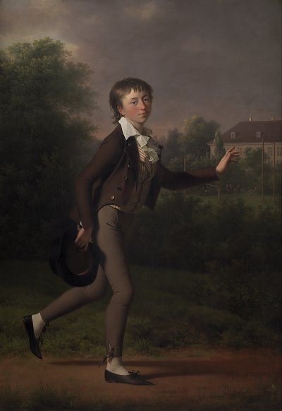 Jens Juel A Running Boy Marcus Holst von Schmidten von Einzelne als Kunstdruck auf Leinwand
