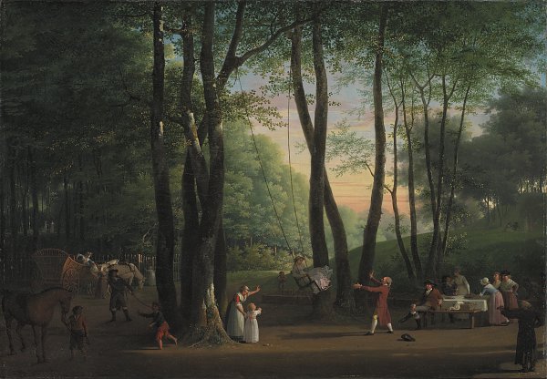 Kunstdruck Jens Juel The Dancing Glade at Sorgenfri North of Copenhagen von einzelne als Leinwandbild
