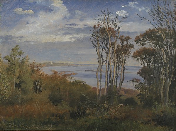 Kunstdruck Johan Thoma Lundbye Kolas Wood Vejrhoj von einzelne als Leinwandbild