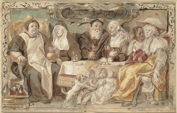 Kunstdruck Jordaens Jacob Like to like von einzelne als Leinwandbild