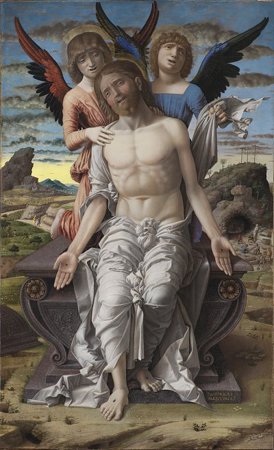Mantegna Andrea Christ as the Suffering Redeemer von Einzelne als Kunstdruck auf Leinwand