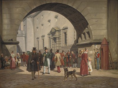 Martinus Rorbye The Prison of Copenhagen von Einzelne als Kunstdruck auf Leinwand