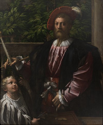 Parmigianino Portrait of Lorenzo Cybo von einzelne als Kunstdruck auf Leinwand