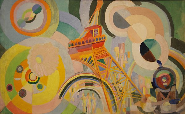 Kunstdruck Robert DeLaunay_Luft Eisen Wasser von einzelne als Leinwandbild