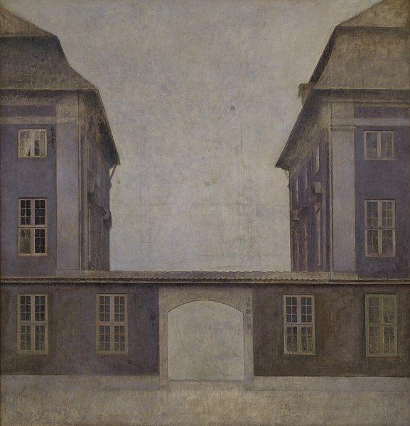 Kunstdruck Vilhelm Hammershoi The Buildings of the Asiatic Company seen from St Annae Street von einzelne als Leinwandbild