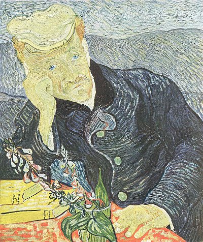 Bildnis Doktor Gachet von van Gogh als Kunstdruck auf Leinwand