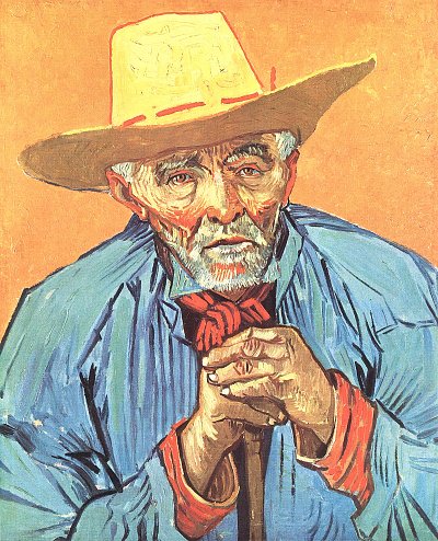 Bildnis Patience Escalier von van Gogh als Kunstdruck auf Leinwand