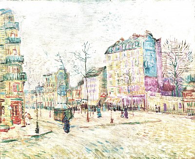 Boulevard de Clichy von van Gogh als Kunstdruck auf Leinwand