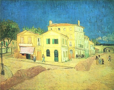 Das gelbe Haus Vincents Haus von van Gogh als Kunstdruck auf Leinwand