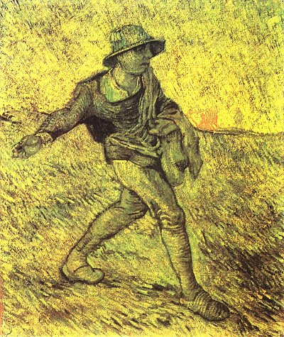 Der Saemann nach Millet 1 von van Gogh als Kunstdruck auf Leinwand