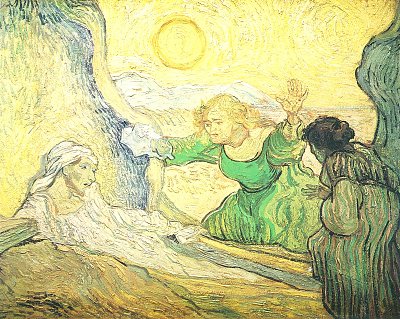 Die Auferweckung des Lazarus von van Gogh als Kunstdruck auf Leinwand
